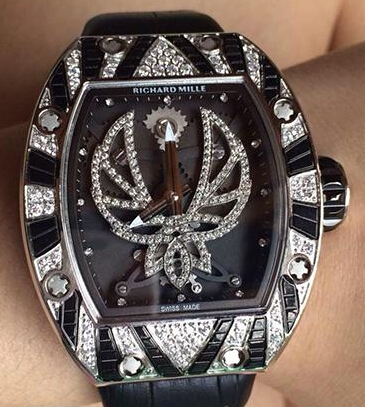 Replica Richard Mille RM 051 steel diamonds Unisex Watch